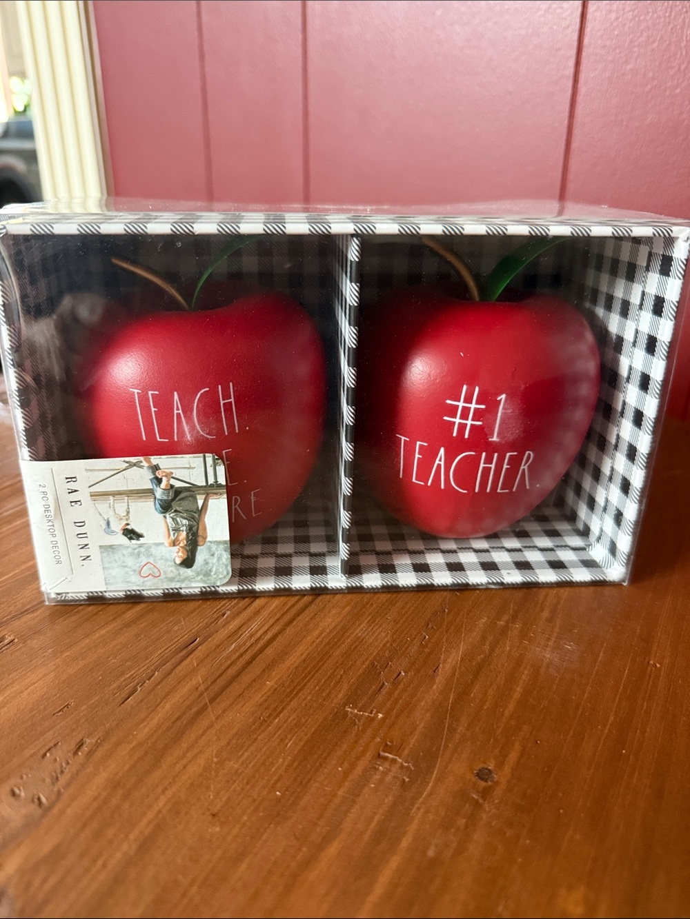 Rae Dunn Red Apple Teacher Pair
